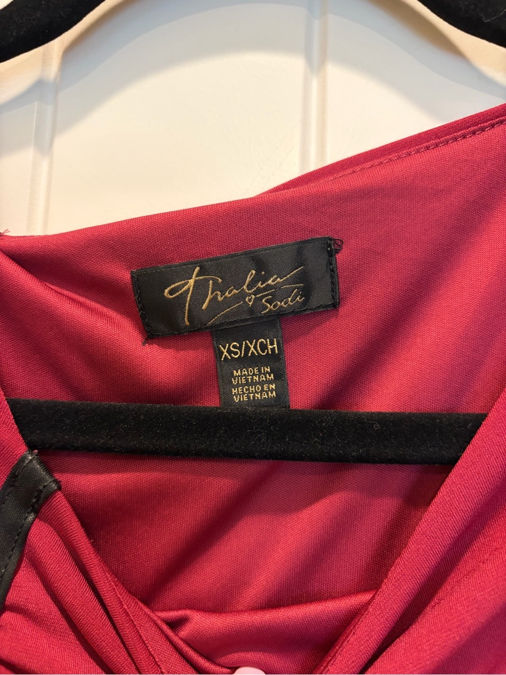 Thalia & Sodi - Unique Ruching Rich berry Dress - Size XS - Picture 5 of 6